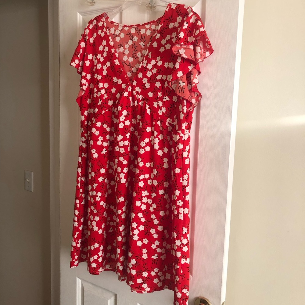 Women’s Red Floral Dress
